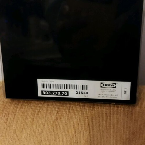 Glass silver IKEA balls new, set of 2