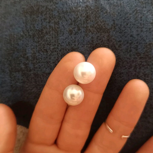 Earrings various like new, set with pearls and diamonds Jewelor