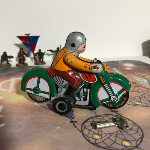 Motorcycle Tin Toy MS275 used with key
