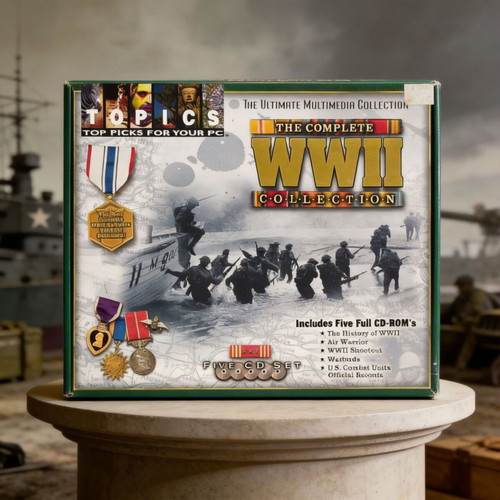 PC WWII The Complete Collection strategy game used, 5 CDs