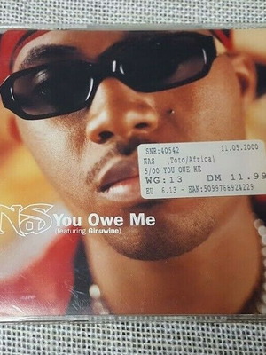 Nas Featuring Ginuwine You Owe Me CD Maxi Single μεταχειρισμένο, Hip-Hop