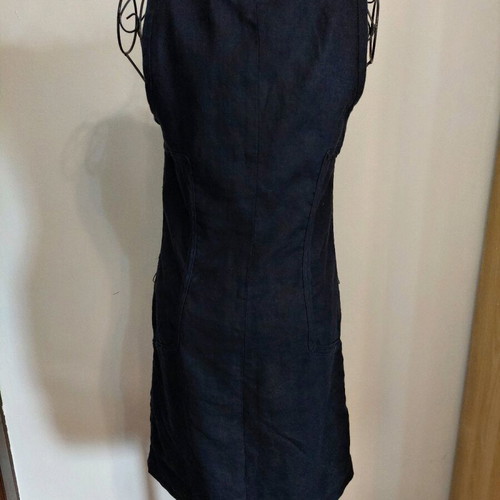 Michael Kors dress 100% linen dark blue size small like new