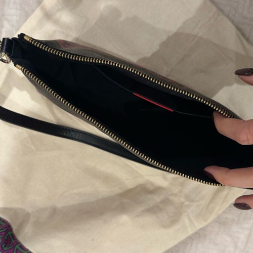 Etro shoulder bag like new, black with colorful pattern