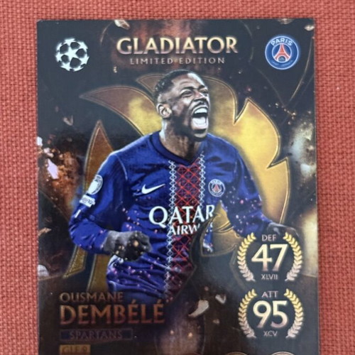 Ousmane Dembele Gladiator Topps Match Attax card new