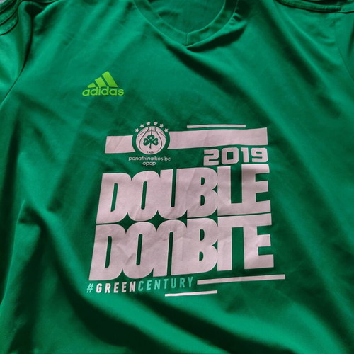 Panathinaikos Basketball Double 2019 Climacool Jersey XL