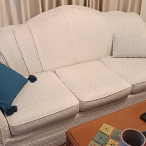 Living room sofa set used, single, double, triple with covers