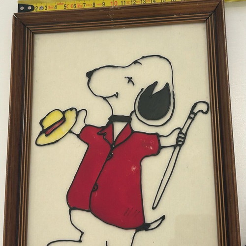 Vintage κορνίζα Snoopy μεταχειρισμένη σε καλή κατάσταση