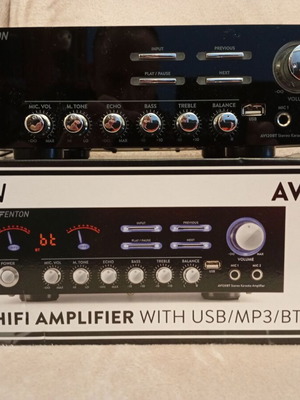 Fenton Hi Fi Amplifier with Bluetooth and USB new
