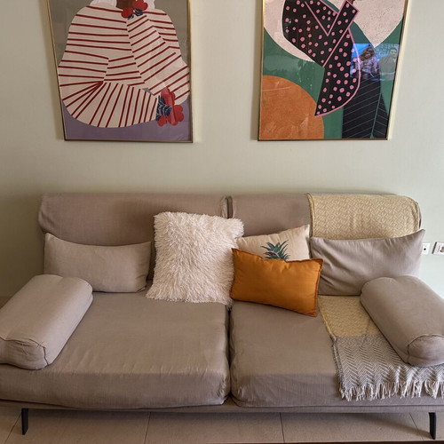 Papadatos sofa 2m used with removable covers