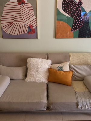 Papadatos sofa 2m used with removable covers