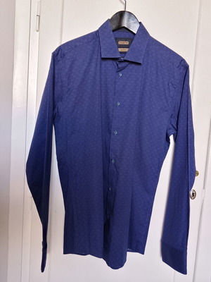 Πουκάμισο Italian Job slim fit XXL, σαν καινούργιο, μπλε, ελαστικό