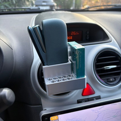 Car Mount for iQOS iluma & iPrime Silver Color new
