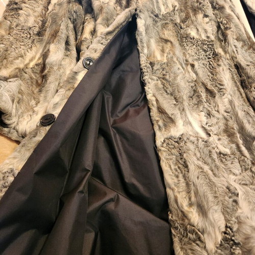 Vintage Astrakhan Fur Kastoria Reversible Large Like New