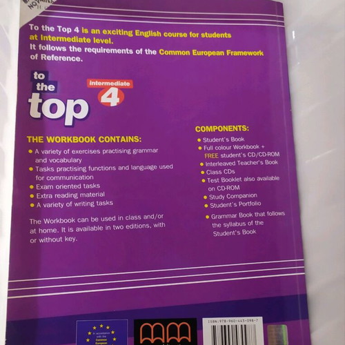 English Book Top 4 Workbook used