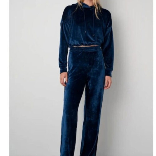 Sugarfree σετ βελουτέ φόρμα σε σκούρο μπλε χρώμα σαν καινούργιο, μέγεθος M
