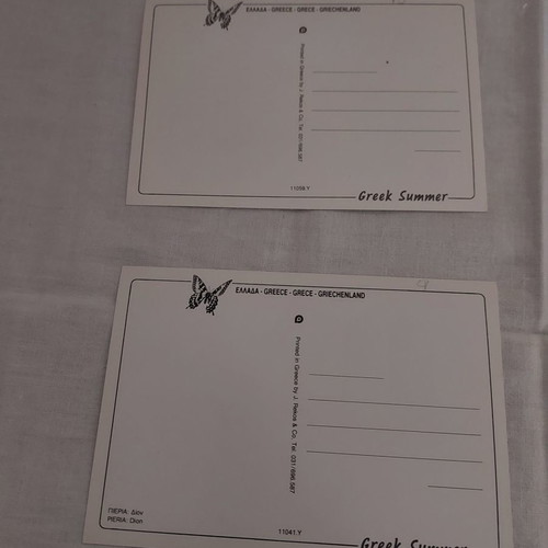 Postcards new, pack of 2, Pieria Dion
