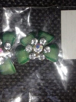 Earrings new emerald color