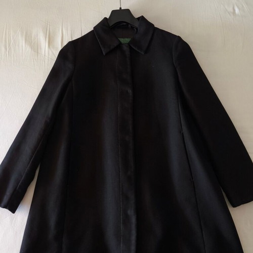 Benetton women's black coat, size L