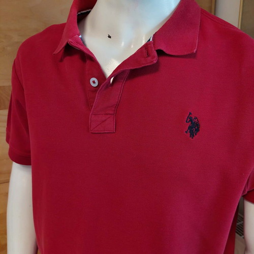 U.S. Polo Assn. men's red polo shirt XL like new