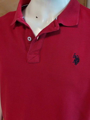 U.S. Polo Assn. men's red polo shirt XL like new