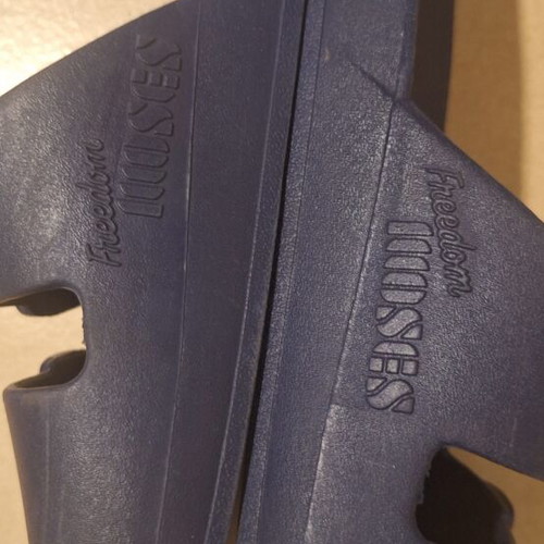 Slides Moses blue women's like new