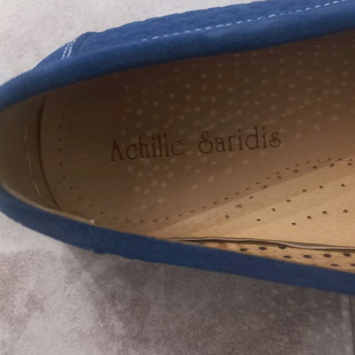 Men's loafers used, blue, size 45 shoes