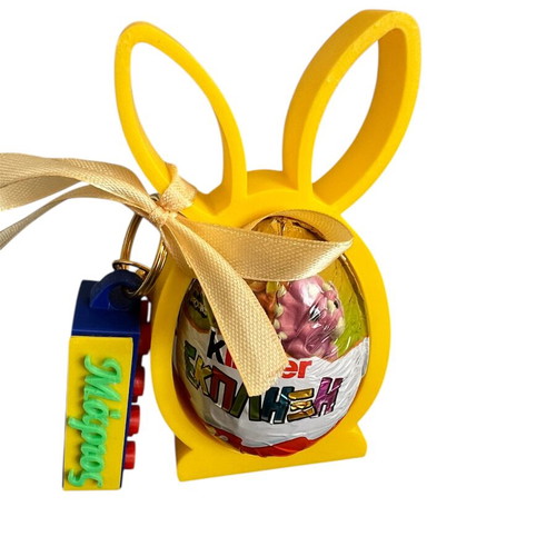 Easter gift with Lego keychain and school bag tag made to order