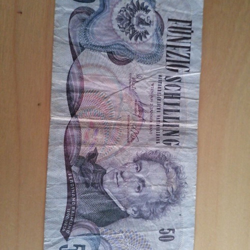 Austrian schilling used 50, 1970