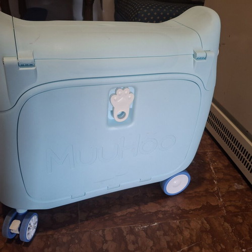 MuuHoo children's trolley suitcase, turquoise