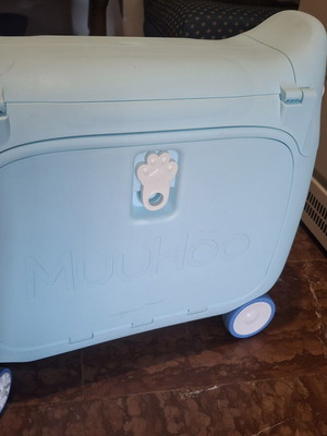 MuuHoo children's trolley suitcase, turquoise