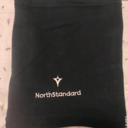 North Standard fleece neck warmer like new with adjustable cord