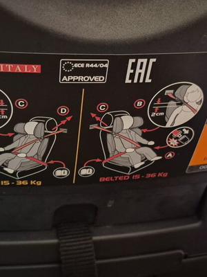 Καρεκλάκι αυτοκινήτου Pegperego Isofix 15-36kg σαν καινούργιο