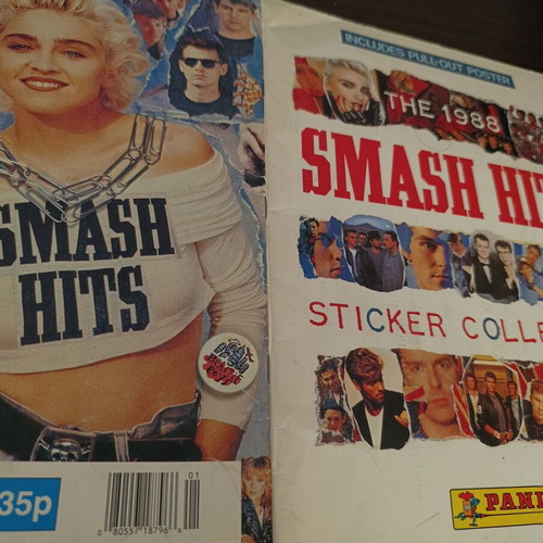 Panini album Smash Hits 1988 used, complete with poster