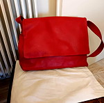  Δερμάτινη κόκκινη τσάντα