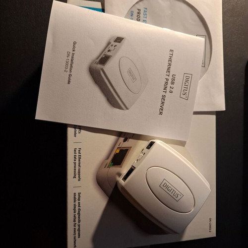 Digitus DN13003-2 Print Server Ethernet / USB like new