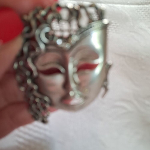 Silver brooch from the 80s Italian, like new, heavy construction