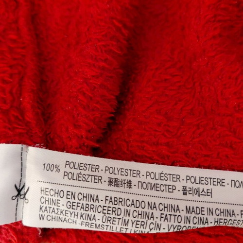 Oysho fleece robe red like new, size L