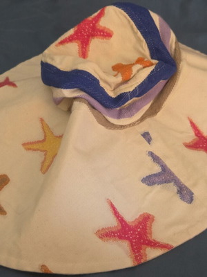Pearl & Caviar Asterias Maxi Hat new, colorful resortwear