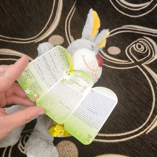 Plush Bunny new with chocolates and candies, Old MacDonald Had a Farm