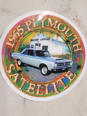 Hot Rod 1965 Plymouth Satellite sticker new