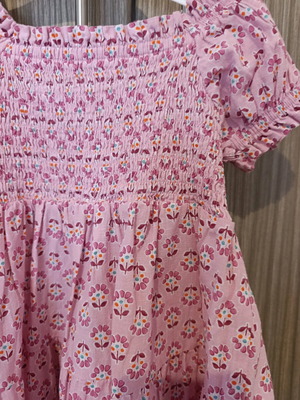 Παιδικό κοντομάνικο φόρεμα Mayoral 6 ετών, μωβ με boho σχέδιο