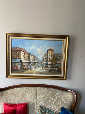 Painting like new, dimensions 1.10x0.87 m