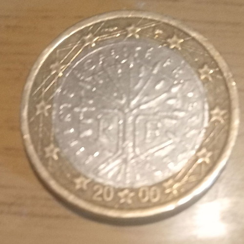 1 euro 2000 like new, France