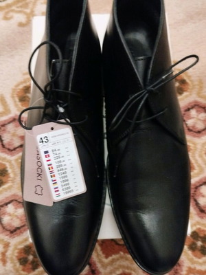 Lasocki Black Leather Dress Boots Size 43 New