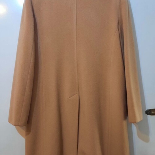 Women's camel coat used, size M