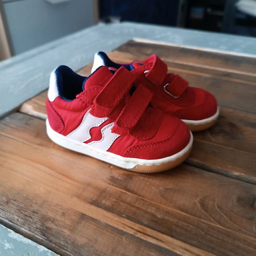 Falcotto baby red leather shoes new, size 18