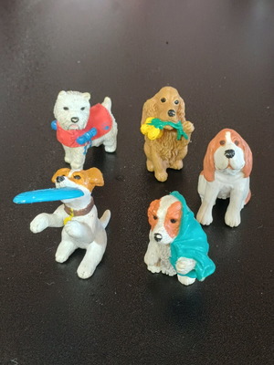 Φιγούρες Puppies in My Pocket μεταχειρισμένες, πακέτο 5, Generation 1, δεκαετία '90