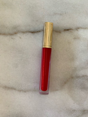 Estee Lauder Lip gloss Pure Color Lacquer 07 Hot Cherry κόκκινο με γκλίτερ ελάχιστα χρησιμοποιημένο