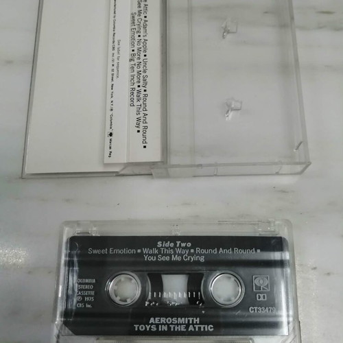 Aerosmith Toys In The Attic cassette tape, 1975, rock