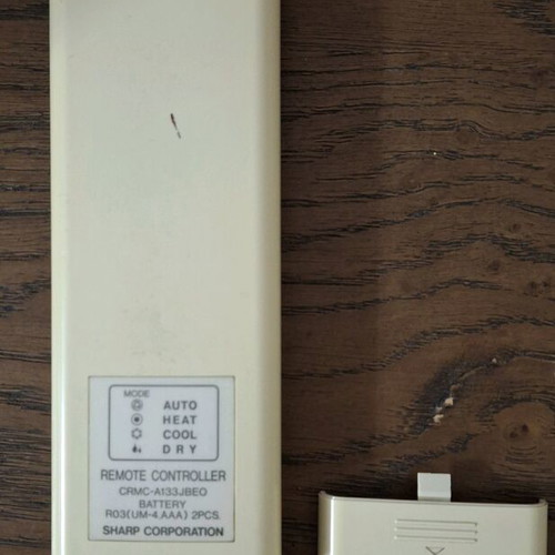 Sharp CRMC-A133JBEO air conditioner remote used